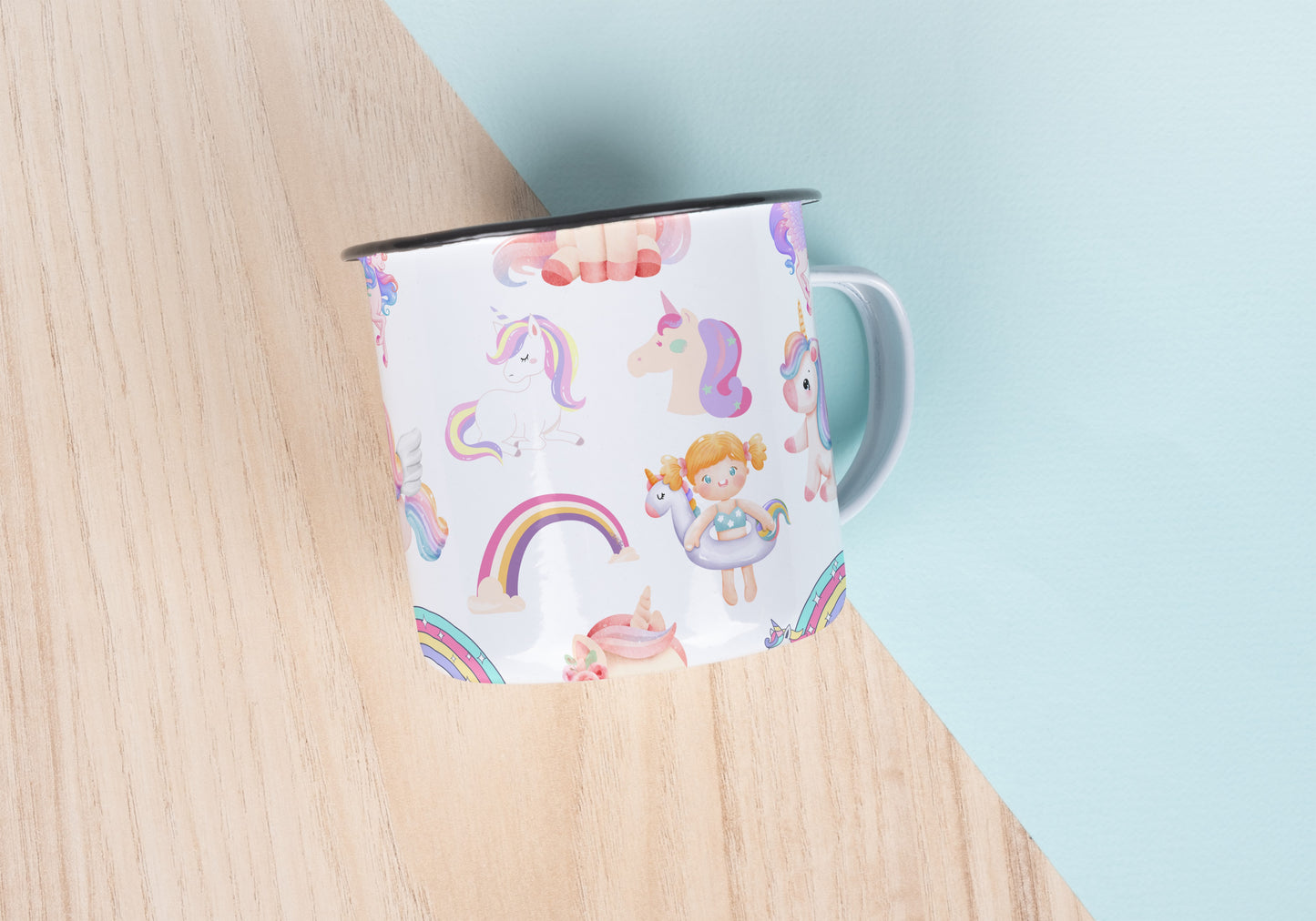 Magical Unicorn Dreams  Cute Seamless Digital Pattern