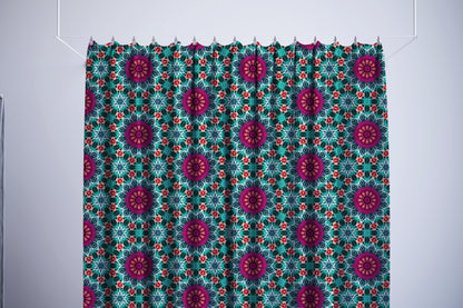 Vibrant Floral Kaleidoscope Seamless Botanical Pattern